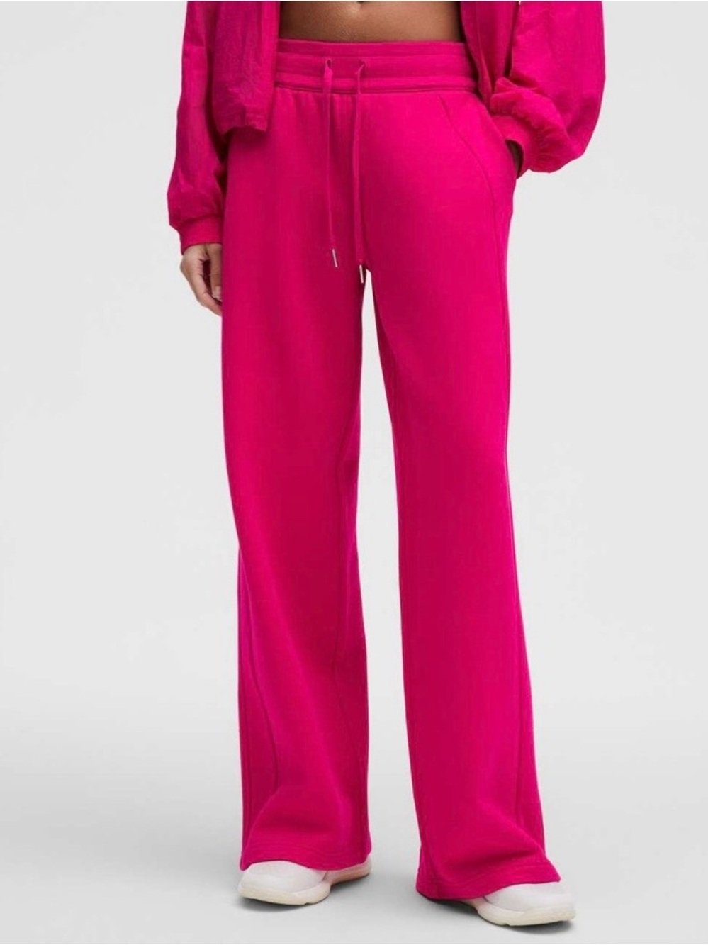 Lululemon Scuba Mid Rise Wide Leg Pant Regular Passionate Pink Small